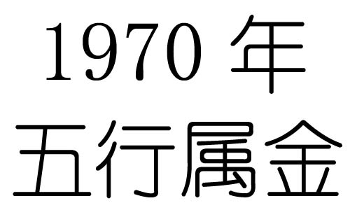 1970年五行属什么？1970年出生是什么命？