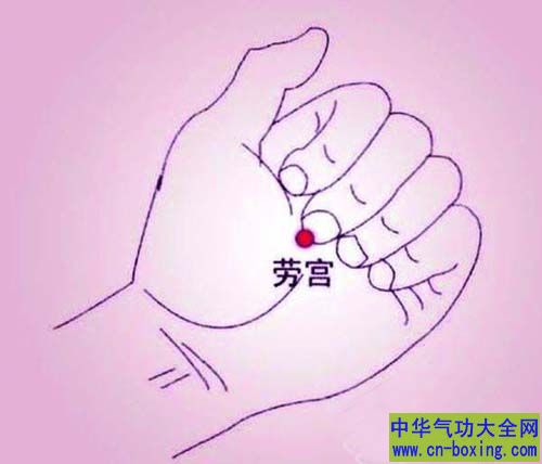 常按“劳宫穴”有清心泻火和止胃痛的功效