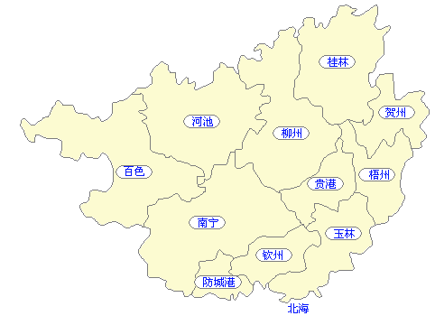 广西省交通地图