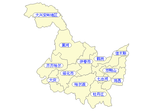 黑龙江省交通地图