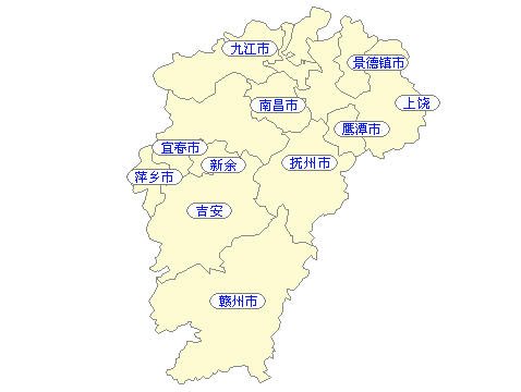 江西省交通地图